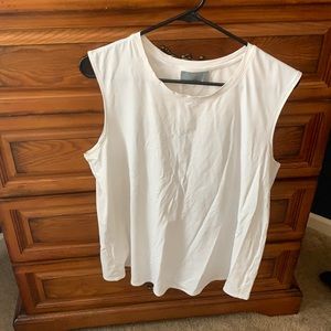 Athleta open back white tank